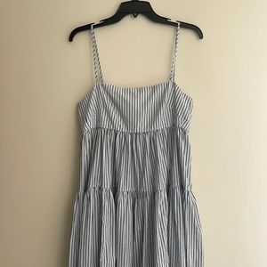 J crew cotton poplin midi dress